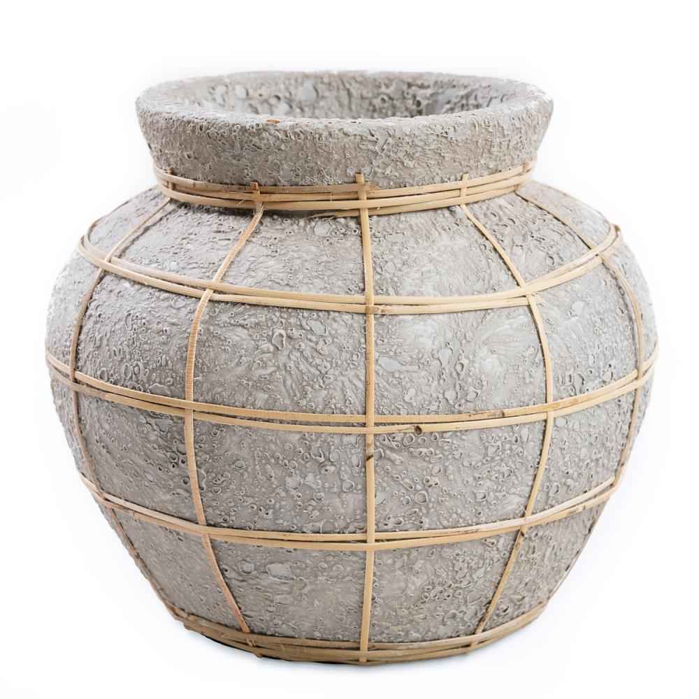 BELLY TERRACOTTA VASE | CONCRETE | SMALL