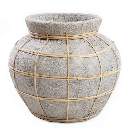 BELLY TERRACOTTA VASE | CONCRETE | SMALL