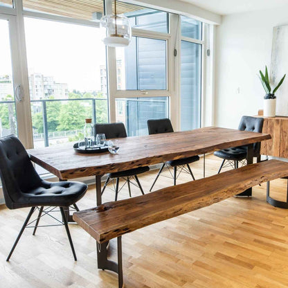 BENT LIVE-EDGE DINING TABLE