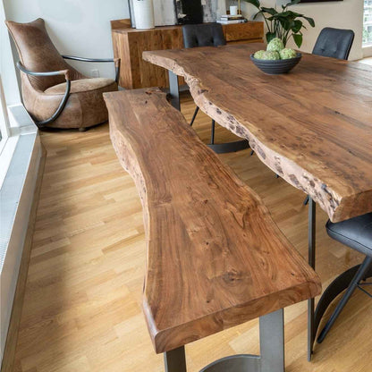 BENT LIVE-EDGE DINING TABLE