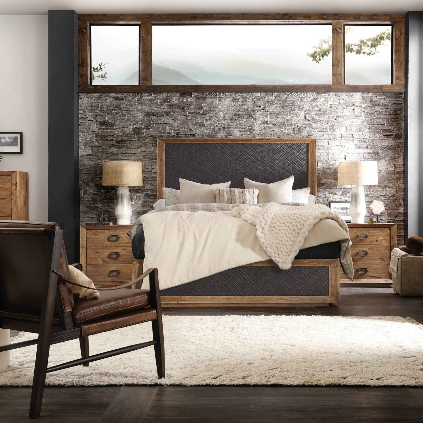 BIG SKY THREE DRAWER NIGHTSTAND: VINTAGE NATURAL