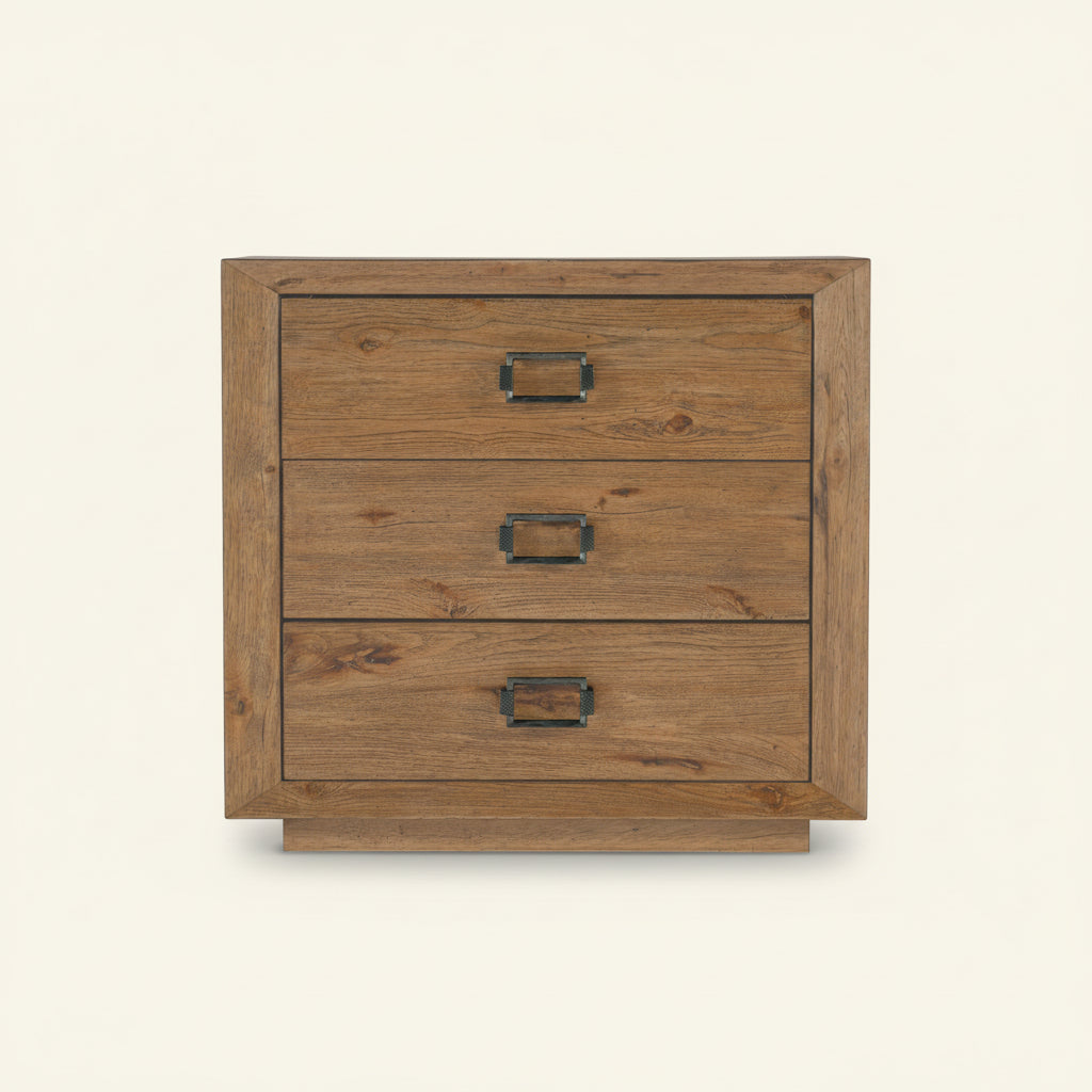 BIG SKY THREE DRAWER NIGHTSTAND: VINTAGE NATURAL