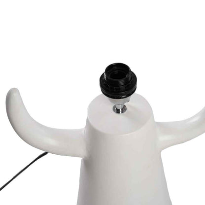 BILLY BOB TABLE LAMP | WHITE + NATURAL