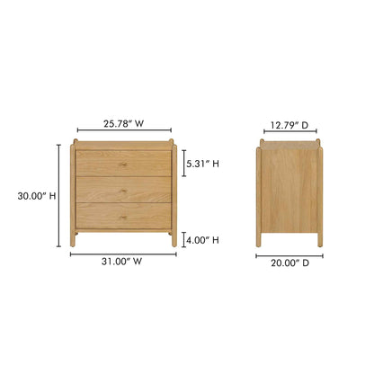 BILLY NATURAL OAK LARGE NIGHTSTAND