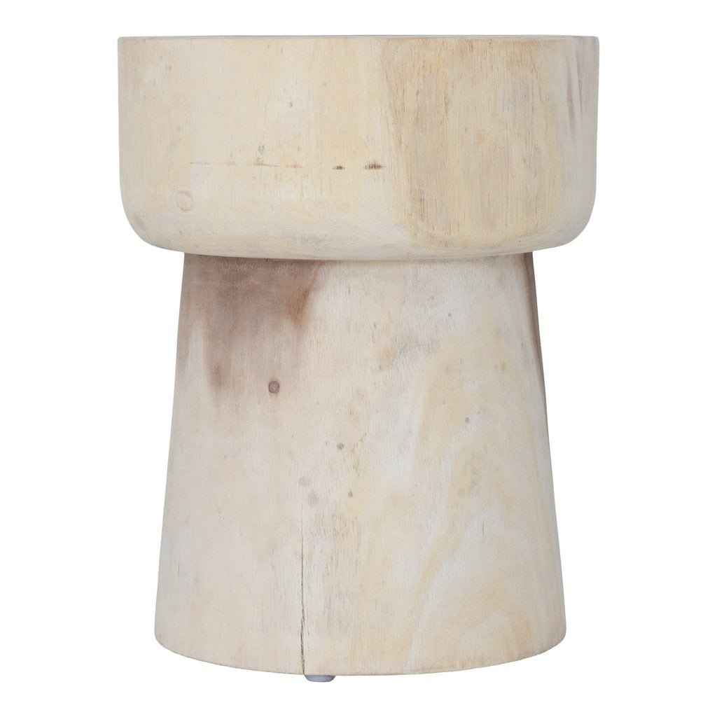 BLOK SIDE TABLE +STOOL | NATURAL