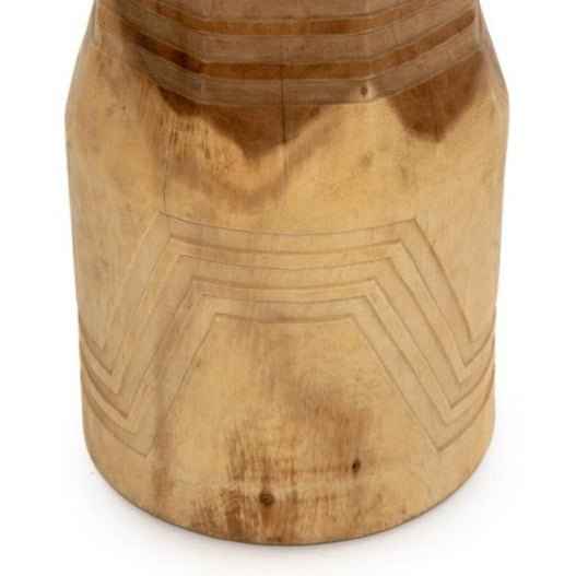 BLOOM SIDE TABLE + STOOL | NATURAL