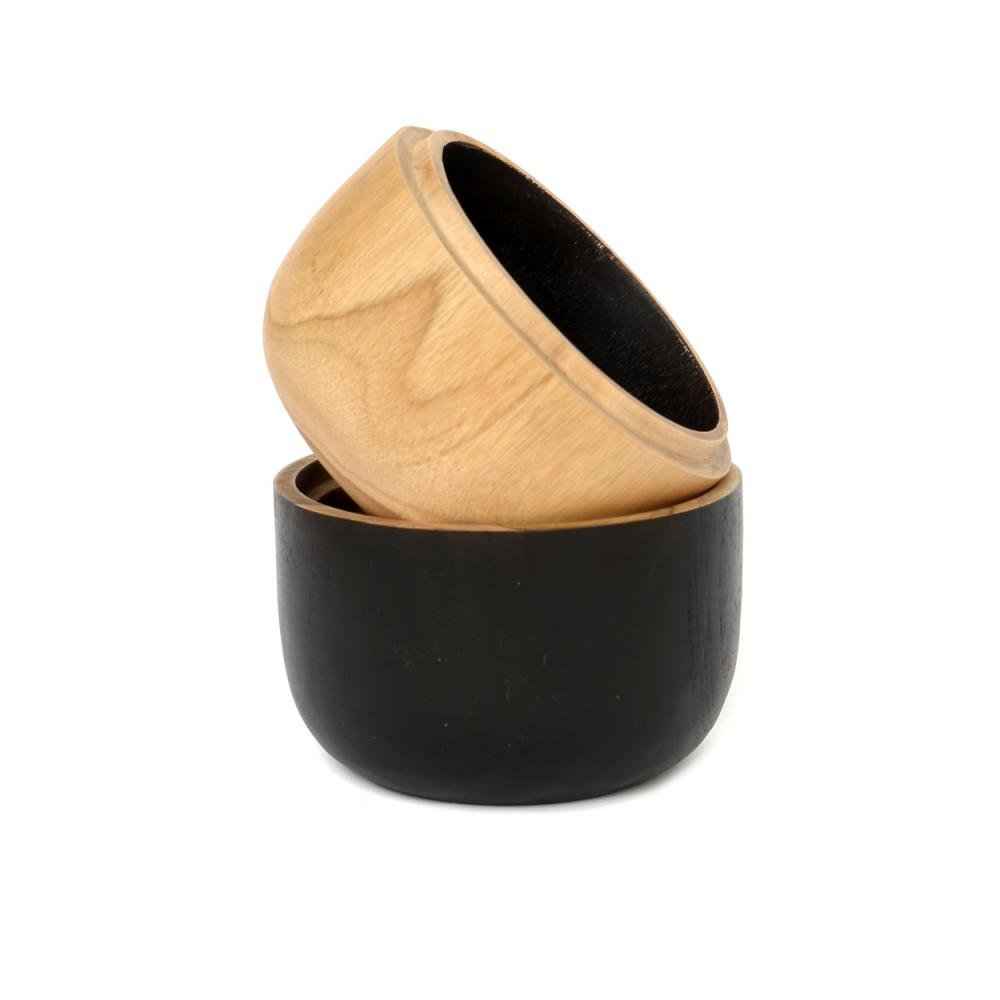 BONDI DOUBLE BOWL | NATURAL + BLACK