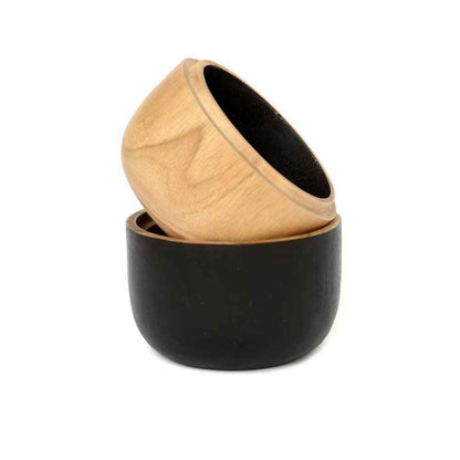BONDI DOUBLE BOWL | NATURAL + BLACK