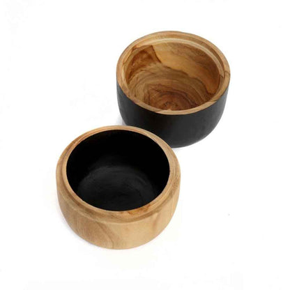 BONDI DOUBLE BOWL | NATURAL + BLACK