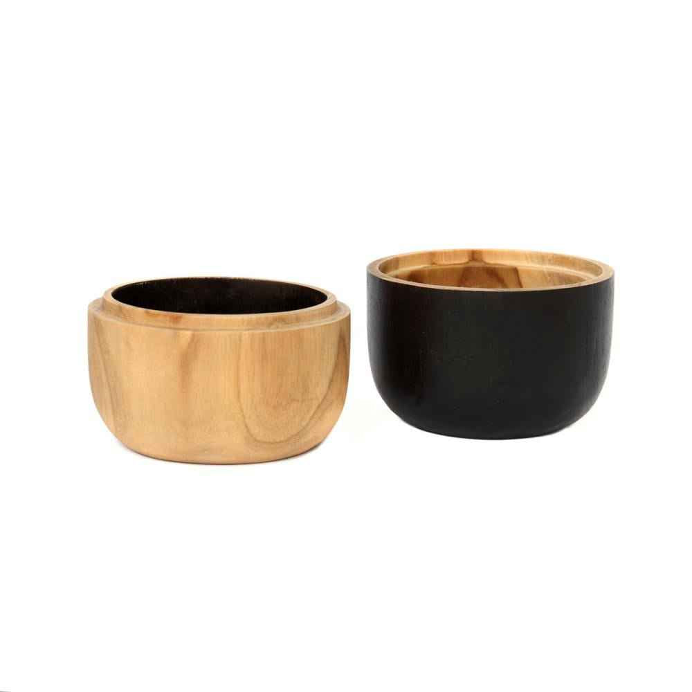 BONDI DOUBLE BOWL | NATURAL + BLACK