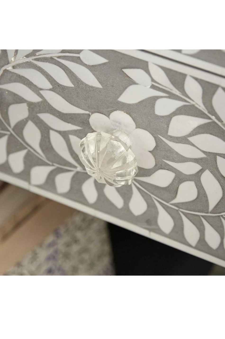 Handmade Bone Inlay Chest of Seven Drawers | Entryway Storage Table