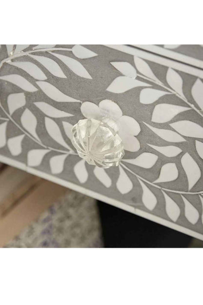 Handmade Bone Inlay Chest of Seven Drawers | Entryway Storage Table