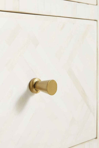 Handmade Exclusive Bone Inlay Optical Chest of Nine Drawers Dresser