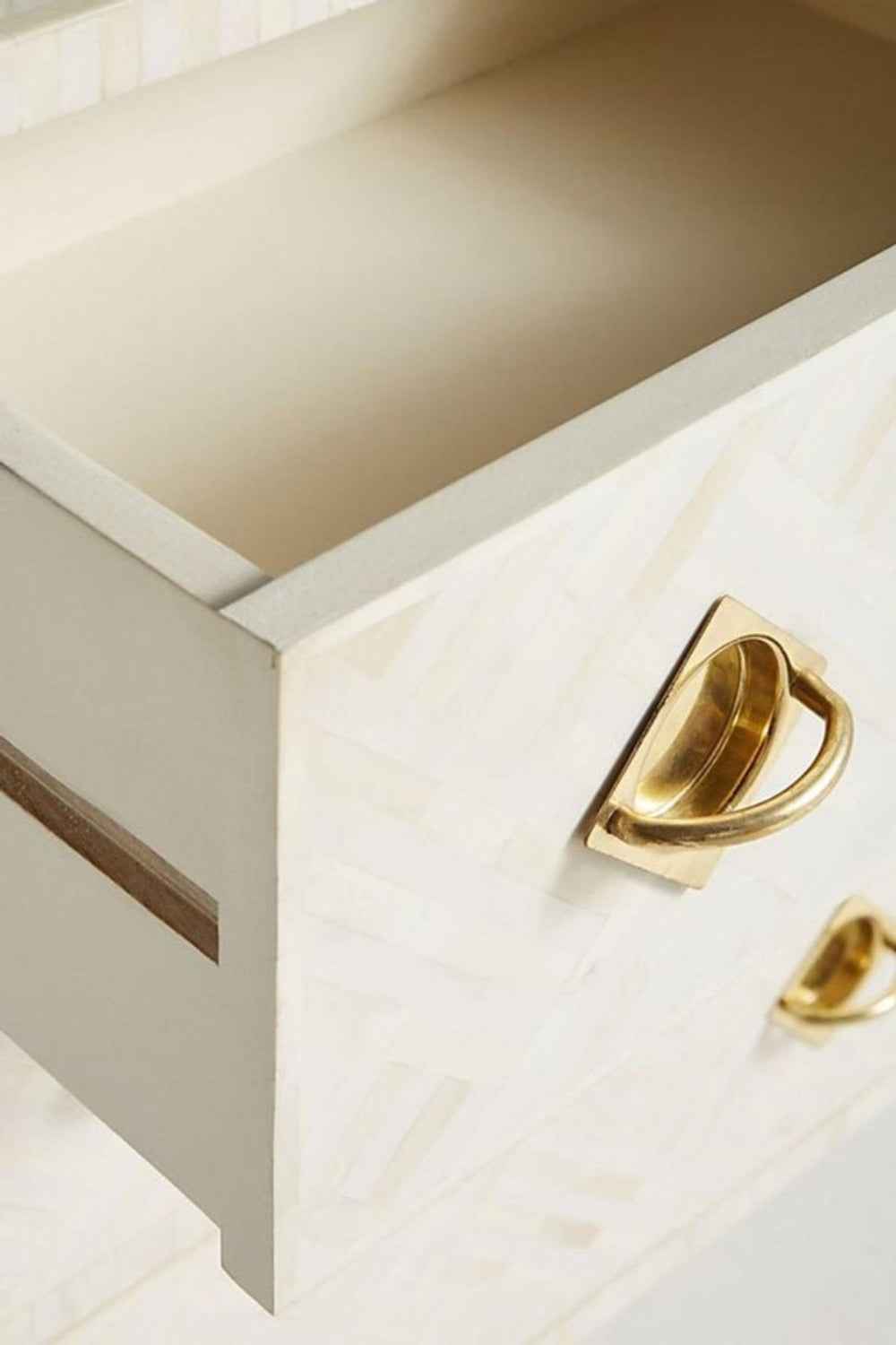 Handmade Exclusive Bone Inlay Optical Chest of Nine Drawers Dresser