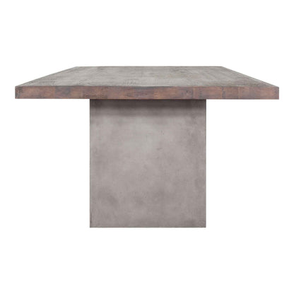 8' KAIA OAK + CONCRETE DINING TABLE