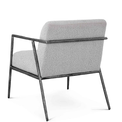 BRISBANE IVORY-GREY BOUCLE ACCENT CHAIR