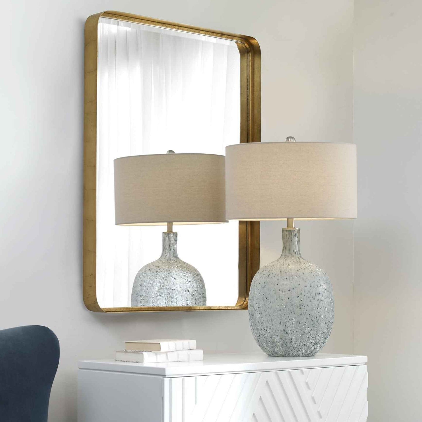 BRITTA ANTIQUE GOLD VANITY MIRROR