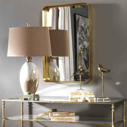 BRITTA ANTIQUE GOLD VANITY MIRROR