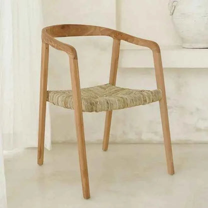 BROMO DINING CHAIR | NATURAL TEAK