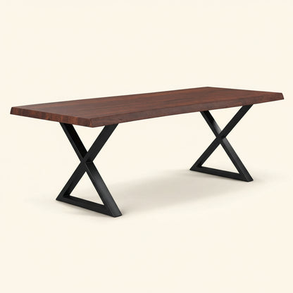 BROOKS LIVE EDGE DINING TABLE: AMERICANO