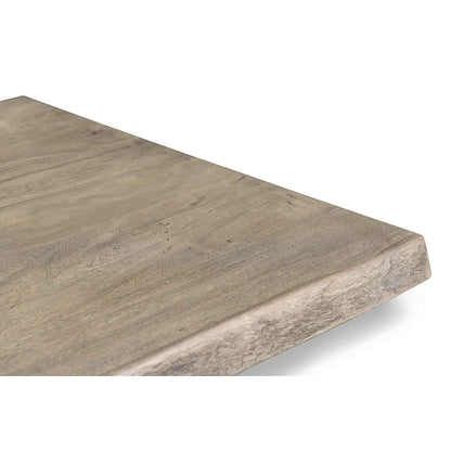 BROOKS LIVE EDGE DINING TABLE: SANDBLASTED GREY