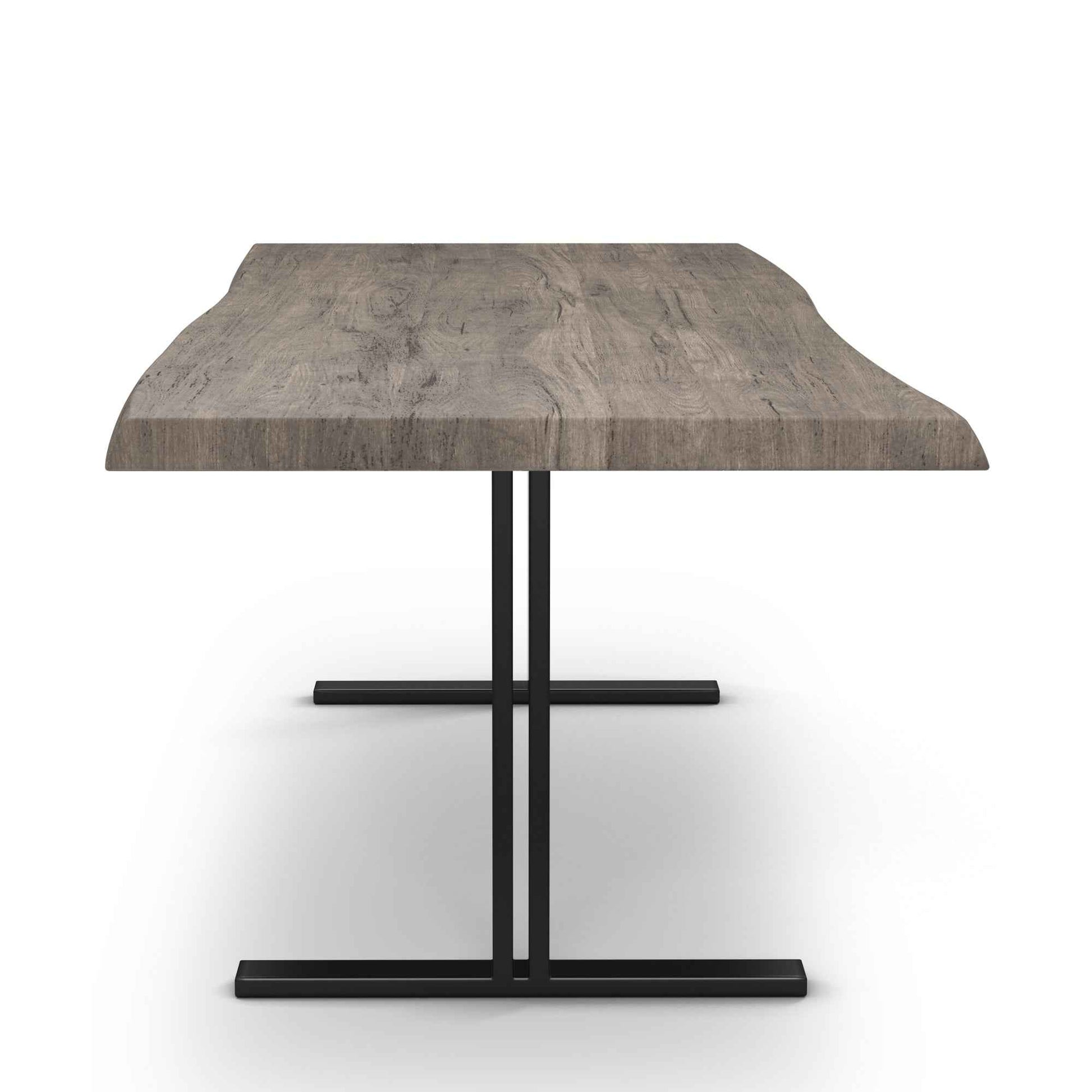 BROOKS LIVE EDGE DINING TABLE: SANDBLASTED GREY