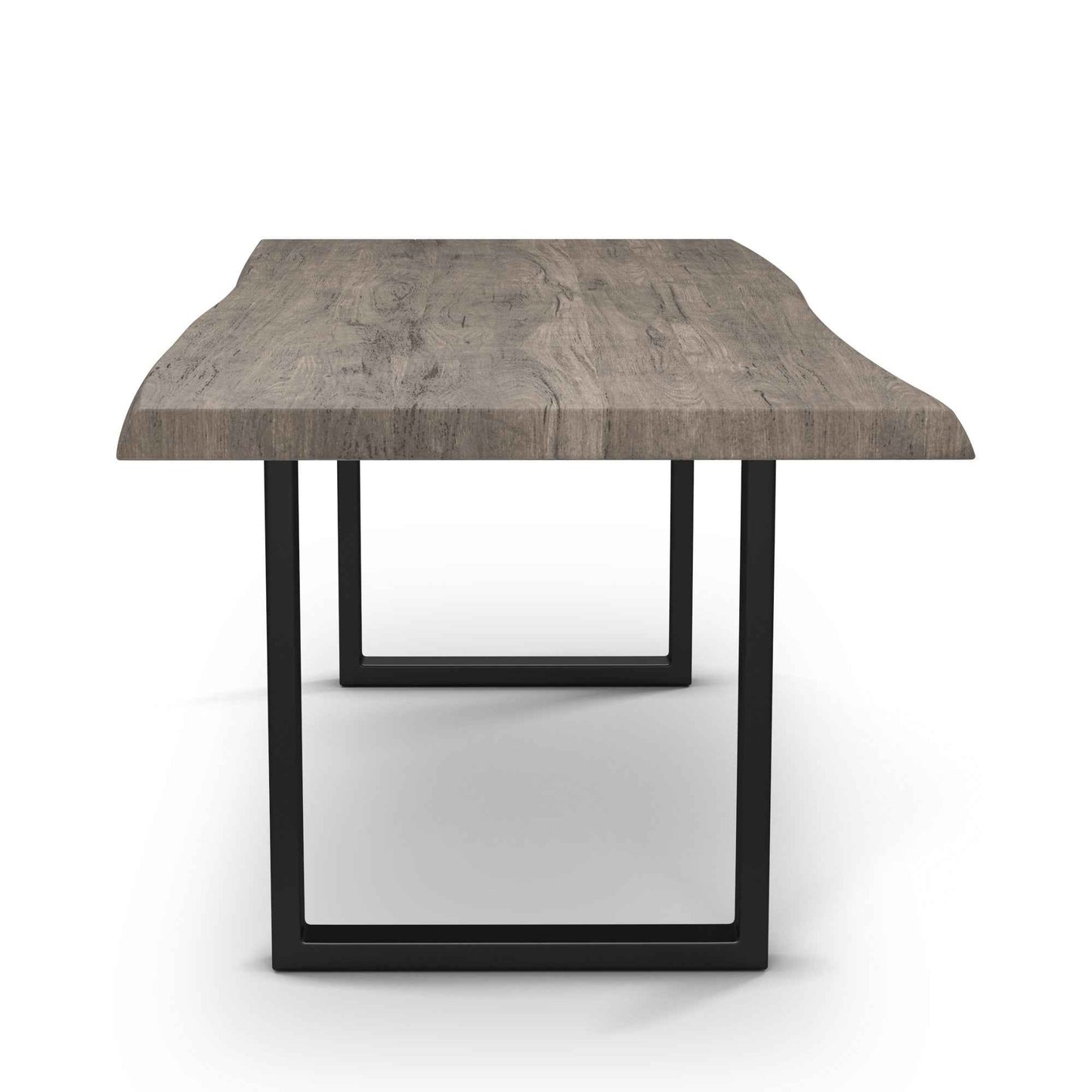BROOKS LIVE EDGE DINING TABLE: SANDBLASTED GREY