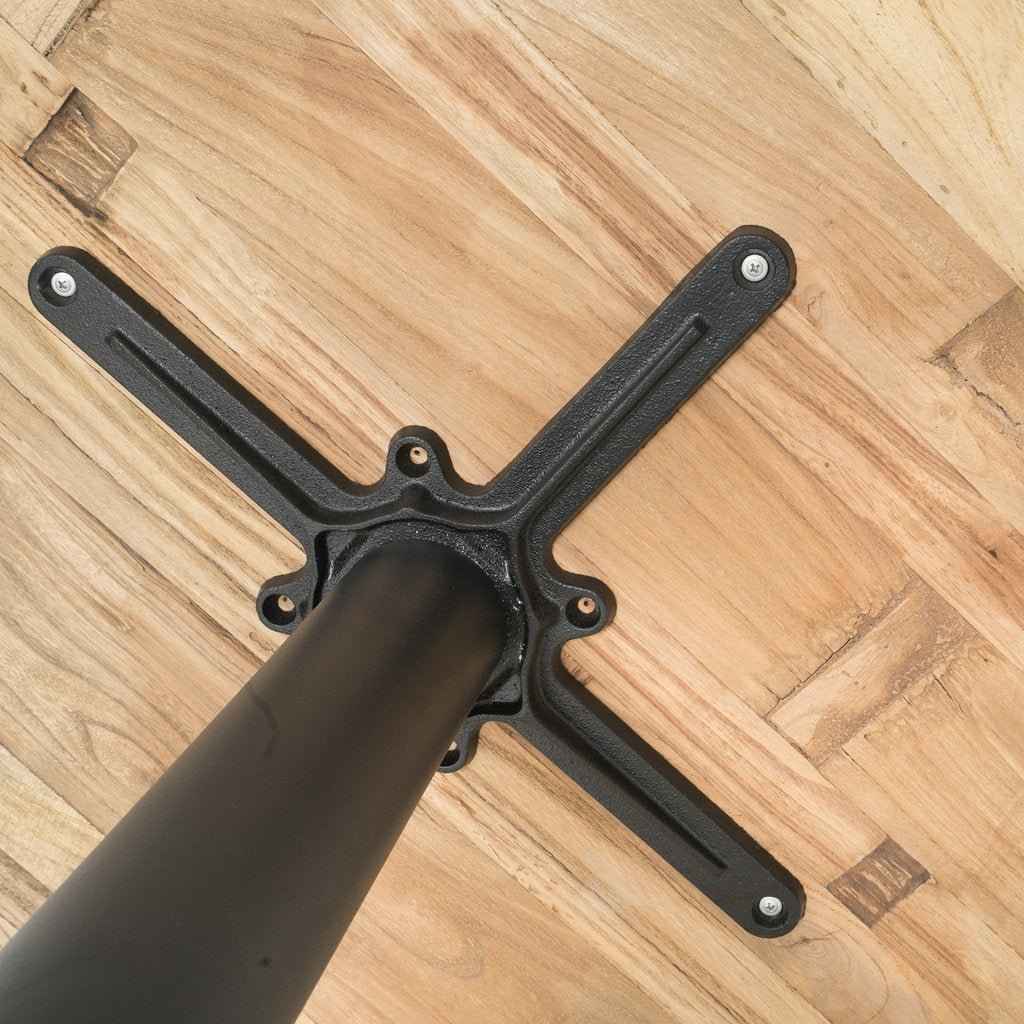 BRUNSWICK BAR TABLE / RECLAIMED ELM WOOD / BLACK