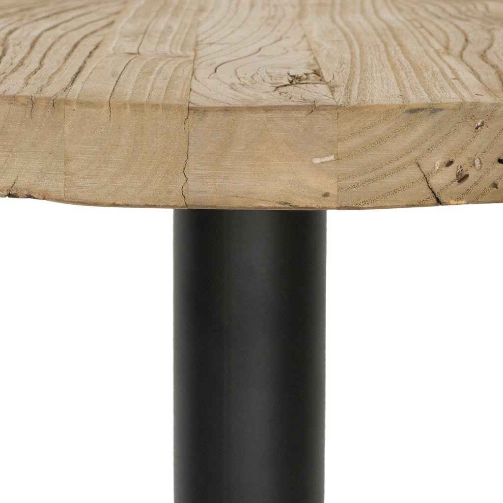 BRUNSWICK BAR TABLE / RECLAIMED ELM WOOD / BLACK