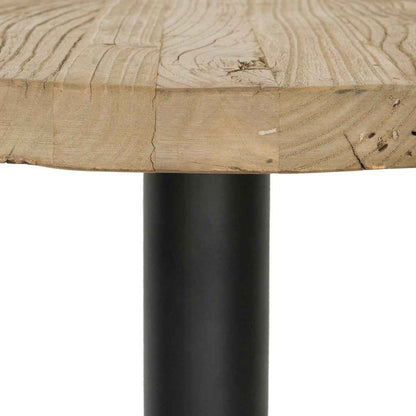 BRUNSWICK BAR TABLE / RECLAIMED ELM WOOD / BLACK