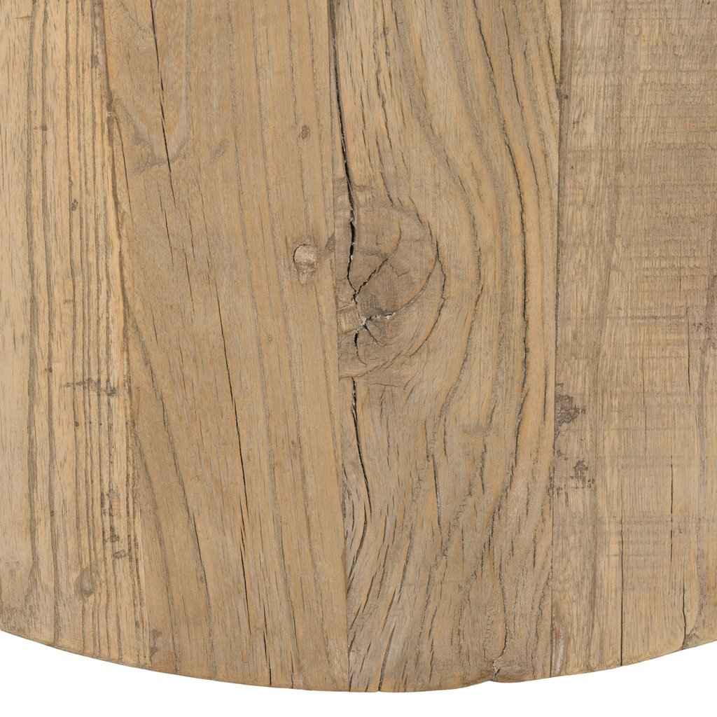 BRUNSWICK BAR TABLE / RECLAIMED ELM WOOD / WHITE