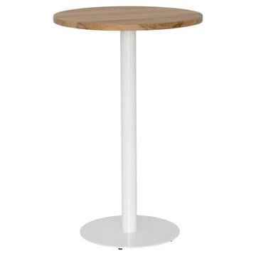 BRUNSWICK BAR TABLE / RECLAIMED ELM WOOD / WHITE