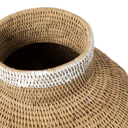 BUHERA BASKETS | FAIR TRADE | NATURAL + WHITE | 3 SIZES