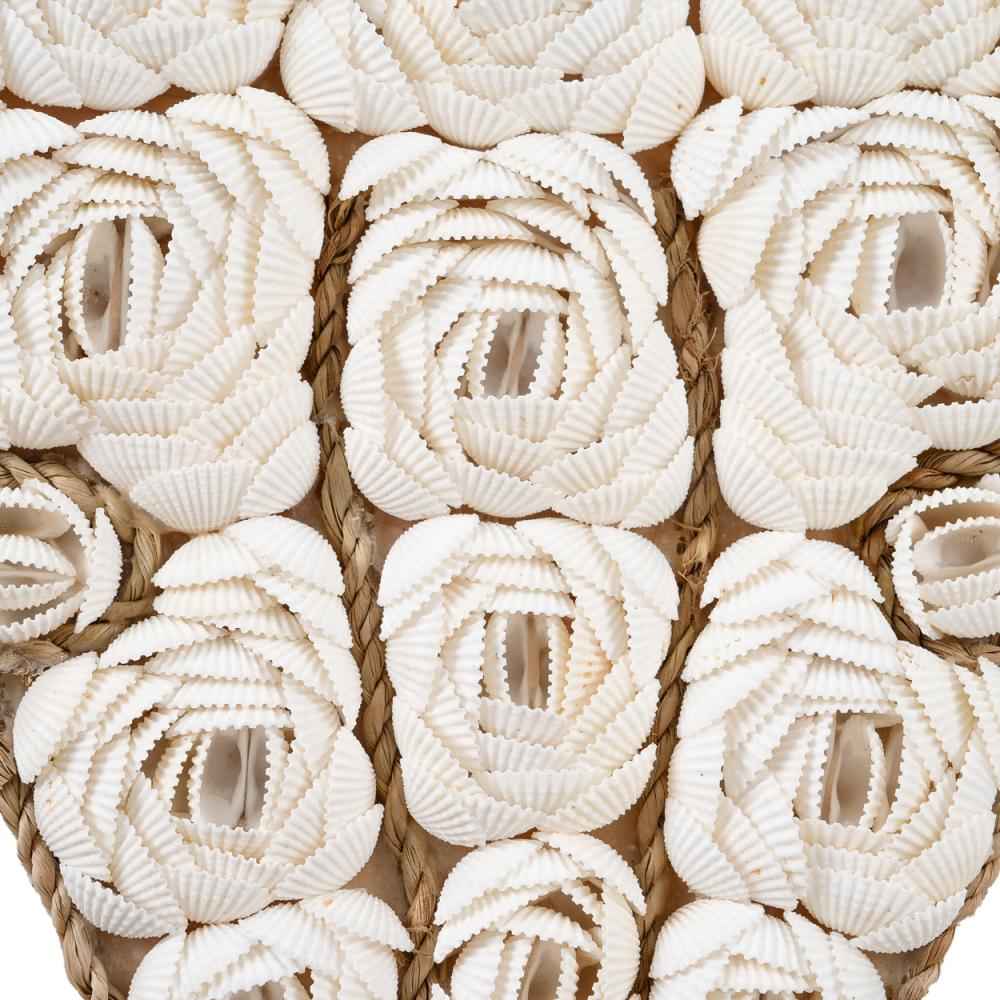 BULL SHELL WALL ART | WHITE