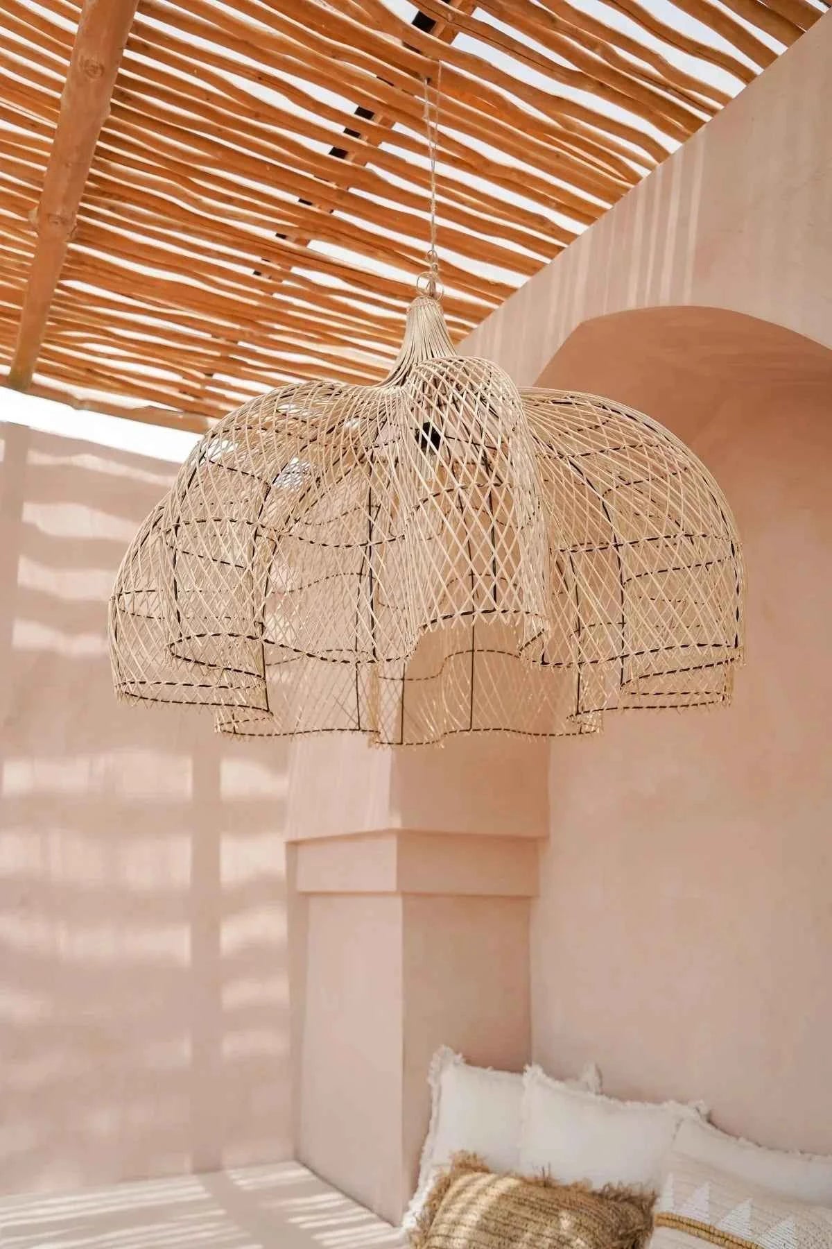 BUNGA PENDANT SHADE | NATURAL RATTAN | XL