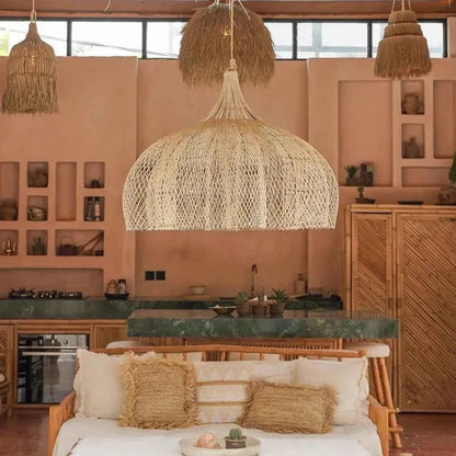 BUNGA PENDANT SHADE | NATURAL RATTAN | XL