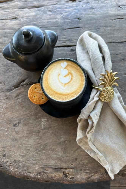 BURNED JAR WITH LID | BLACK | 3 SIZES