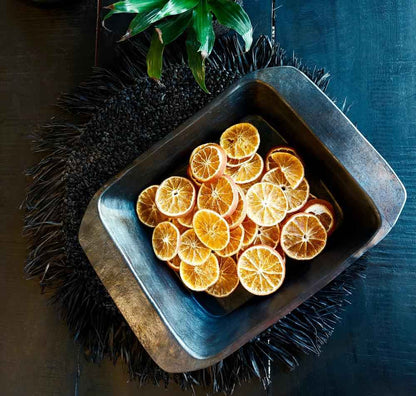 BURNED TERRACOTTA OVEN TRAY | BLACK