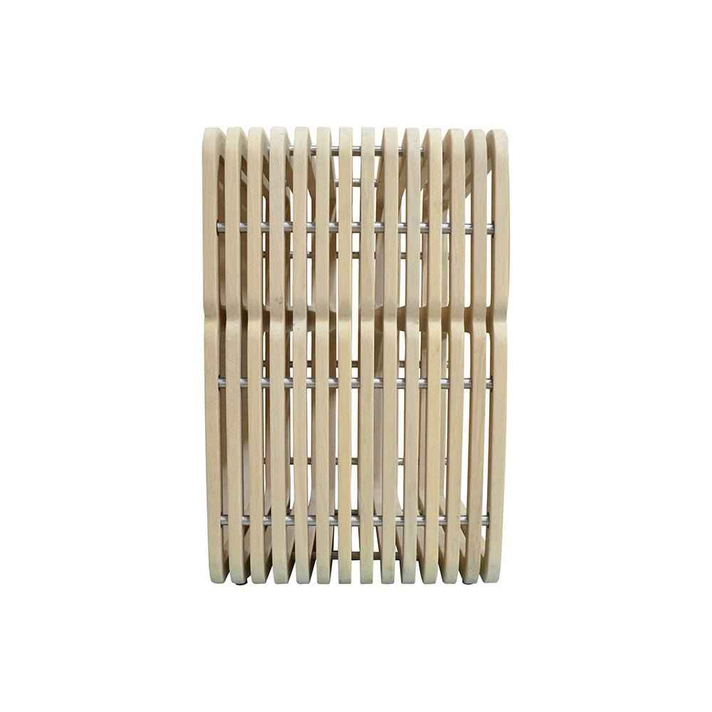 CAGE SIDE TABLE / BLOND OAK