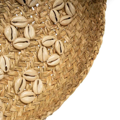 CARIBE SHELL PLATE WALL ART | NATURAL + WHITE