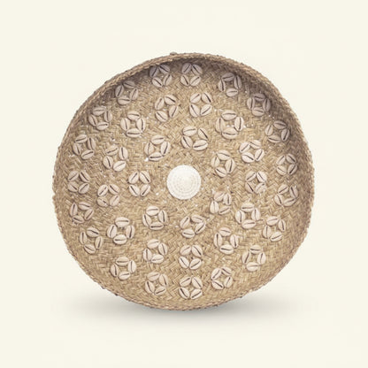 CARIBE SHELL PLATE WALL ART | NATURAL + WHITE