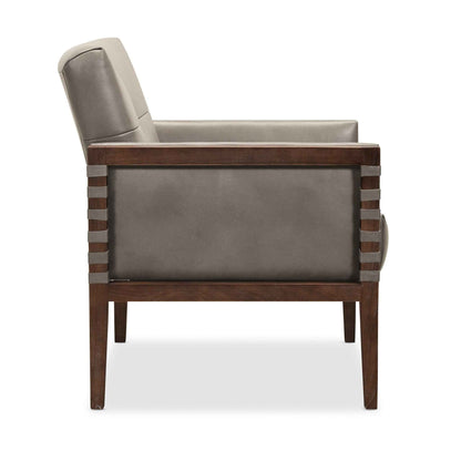 CARVERDALE LEATHER CLUB CHAIR