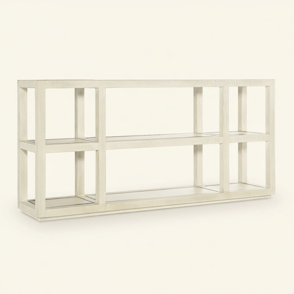 CASCADE BURLAP TEXTURED CONSOLE