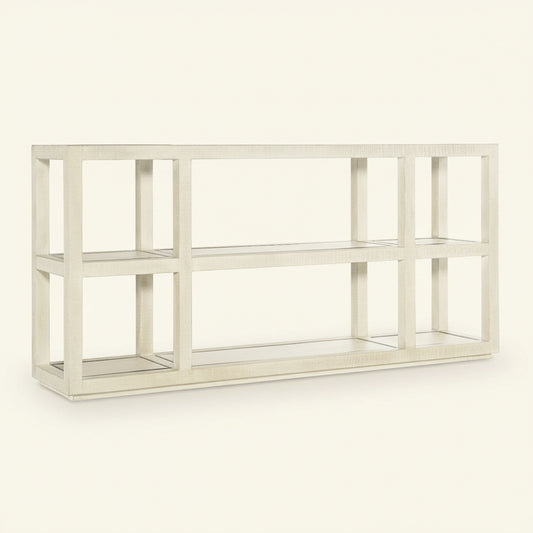 CASCADE BURLAP TEXTURED CONSOLE