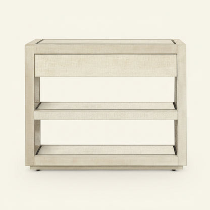 CASCADE BURLAP TEXTURED NIGHTSTAND