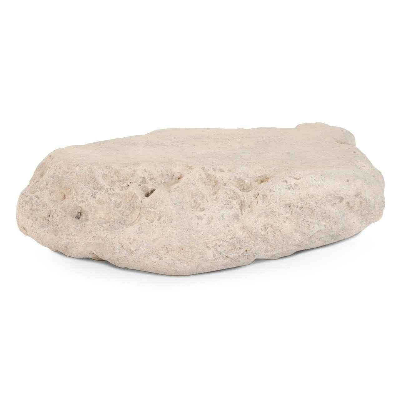 CAST STONE BOULDER INDOOR-OUTDOOR COFFEE TABLE