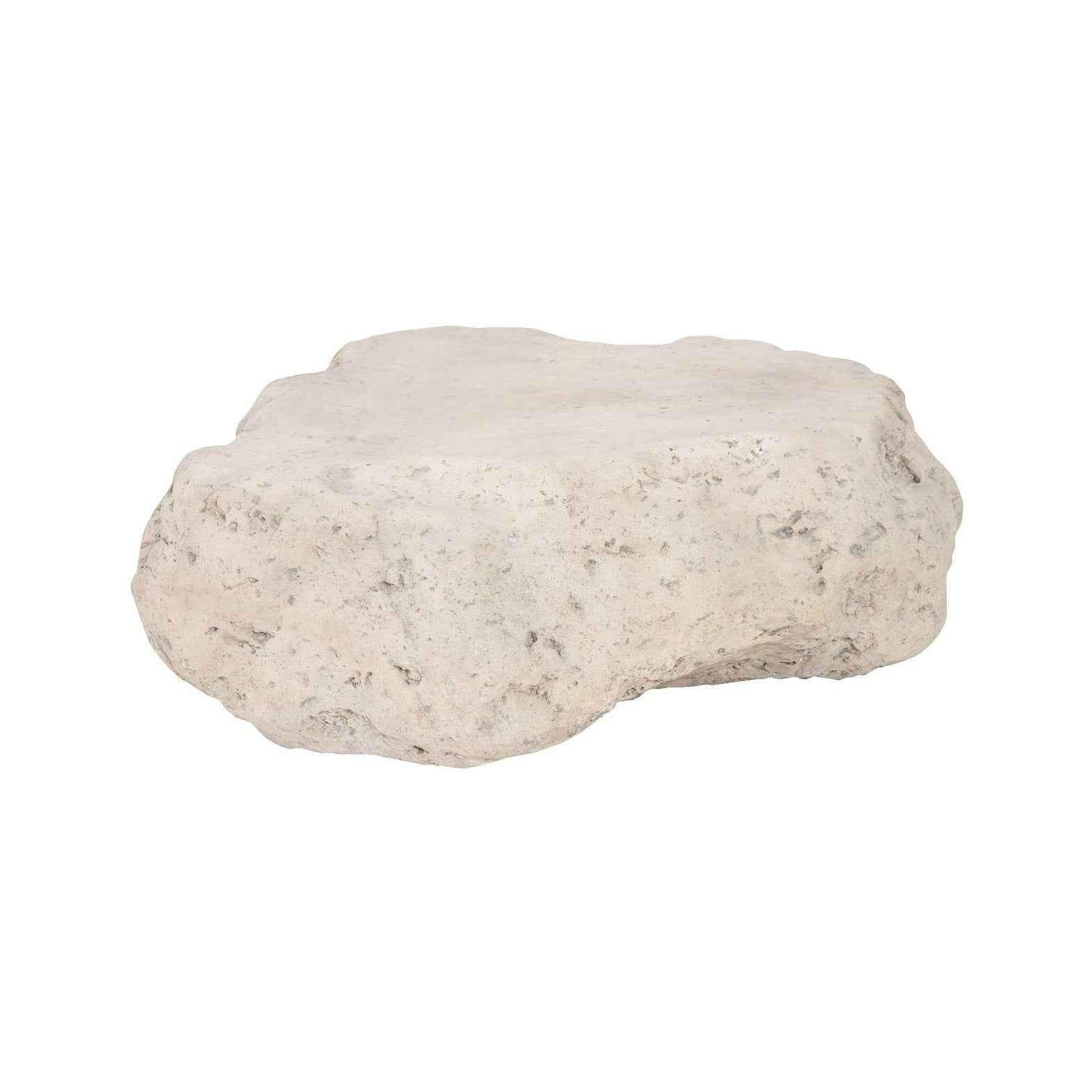 CAST STONE BOULDER INDOOR-OUTDOOR COFFEE TABLE