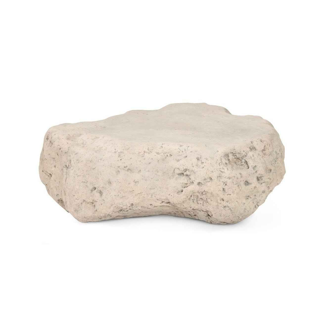 CAST STONE BOULDER INDOOR-OUTDOOR COFFEE TABLE