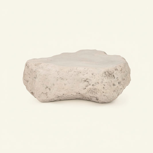 CAST STONE BOULDER INDOOR-OUTDOOR COFFEE TABLE
