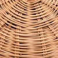 CELESTE SIDE TABLE | MARBLE BASE +WICKER BASKET